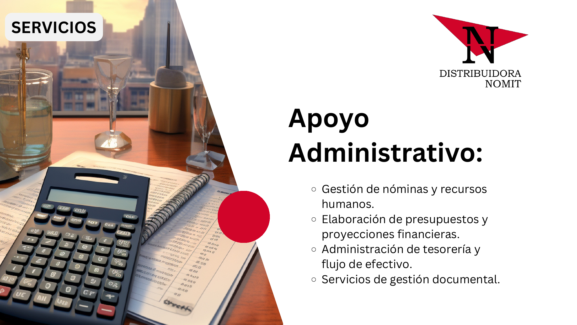 Apoyo administrativo y financiero